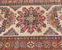 12 Feet Beige Kazak Afghan Hand Knotted Wool Runner Rug